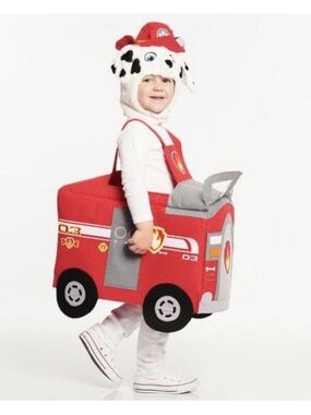 Pottery Barn Kids Paw Patrol Marshall Firetruck Dalmatian 2pc Costume 4-6y